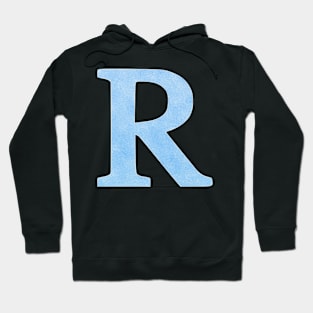 The Letter R Blue Metallic Hoodie